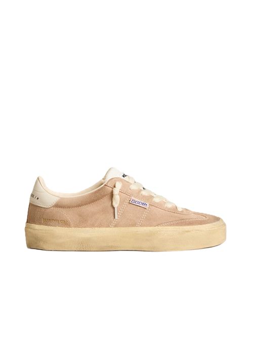 Soul Star in suede rosa con talloncino in pelle bianco latte Golden Goose | GWF00464F005852569825698 POWDER PINK/MILK